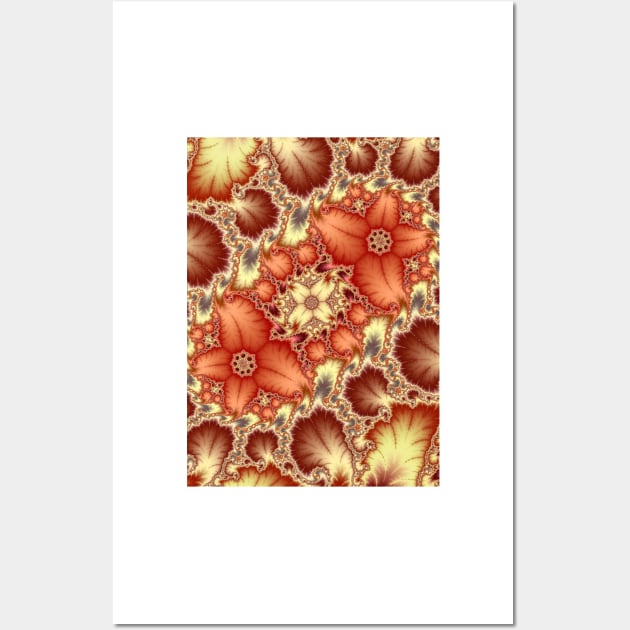 Mandelbrot Fractal Flowers Wall Art by pinkal